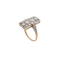 Early Art Deco Diamond Plaque Ring in 18ct Gold & Platinum, Spectrum Antiques - image 1