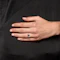 18ct Gold Sri Lankan Sapphire and White Sapphire Crossover Ring, Spectrum Antiques - image 2