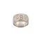 Vintage 9ct White Gold Bark Effect Wide Band Ring, Spectrum Antiques - image 1