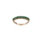 Vintage 9ct Gold 7-Stone Turquoise Half-Hoop Ring, Spectrum Antiques - image 1