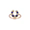 Victorian Lapis & Pearl Horseshoe Ring, Spectrum Antiques - image 1