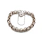 Vintage Silver Belcher Padlock Bracelet, Spectrum Antiques - image 1