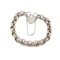 Vintage Silver Belcher Padlock Bracelet, Spectrum Antiques - image 3