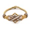 Victorian Gold Pearl and Enamel Bracelet, Spectrum Antiques - image 1
