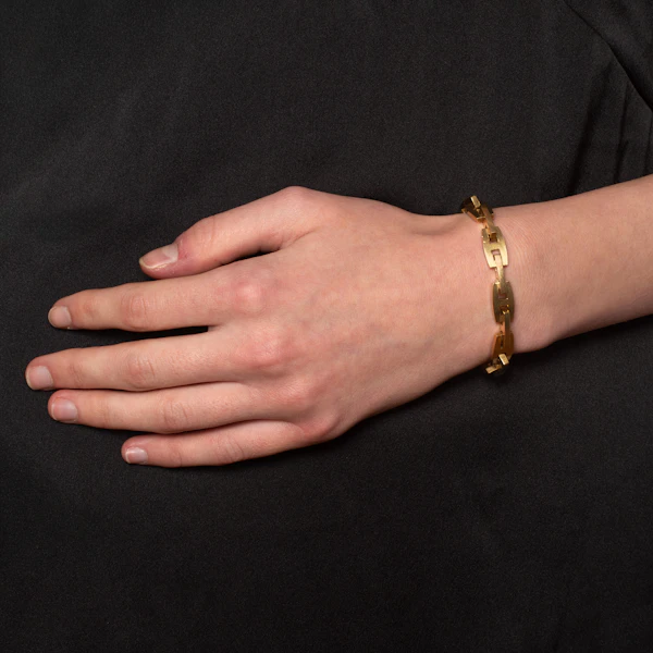 Vintage 18ct Gold Mariner Link Bracelet, Spectrum Antiques - image 4