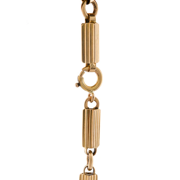 18ct Gold Fluted Bar Link Bracelet, Spectrum Antiques - image 3