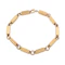 18ct Gold Fluted Bar Link Bracelet, Spectrum Antiques - image 1