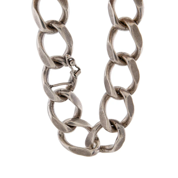 Vintage Silver Curb Link Bracelet by Uno A Erre, Spectrum Antiques - image 2