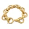 Vintage Italian 18ct Gold Bold Belcher Link Bracelet, Spectrum Antiques - image 4