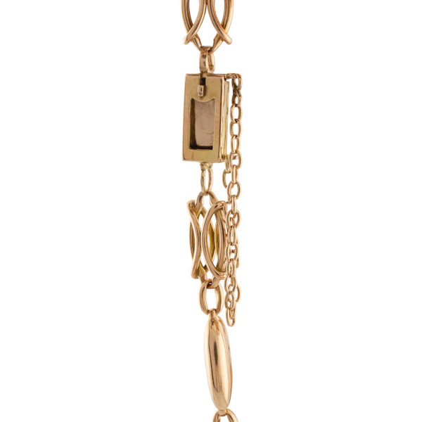 Edwardian 15ct Gold Fancy Link Bracelet, Spectrum Antiques - image 4