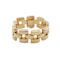 Chunky Geometric Gate Link Bracelet in 9ct Gold, Spectrum Antiques - image 1