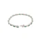 Vintage 14ct White Gold Emerald & Diamond Line Bracelet, Spectrum Antiques - image 4