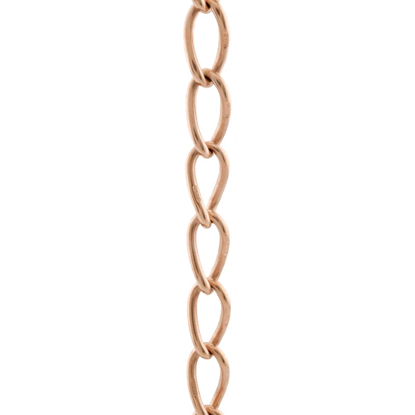 9ct Rose Gold Open-Link Curb Bracelet, Spectrum Antiques - image 3