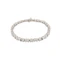 Vintage Platinum Baguette & Brilliant Diamond Line Bracelet, Spectrum Antiques - image 1