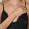 Vintage Platinum Baguette & Brilliant Diamond Line Bracelet, Spectrum Antiques - image 2