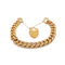 Large 15ct Curb Link Bracelet with Padlock, Spectrum Antiques - image 4
