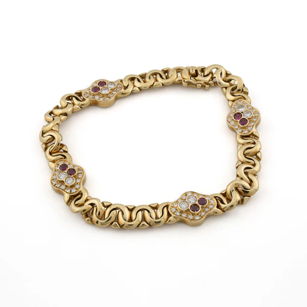 David Webb 18ct Ruby and Diamond Bracelet, Spectrum Antiques - image 1
