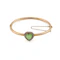 Chalcedony and Pearl 15ct Heart Bangle, Spectrum Antiques - image 1