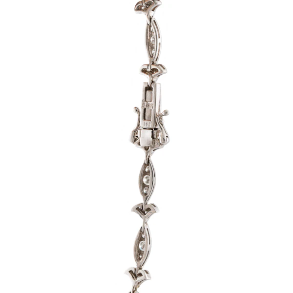 Vintage 18ct White Gold Diamond Line Bracelet, Spectrum Antiques - image 5