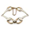 Vintage 9ct Two-Tone Gold Stirrup Bit Link Bracelet, Spectrum Antiques - image 1