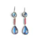 Cool moonstone and gem ruby drop earrings sku 9378 DBGEMS - image 1