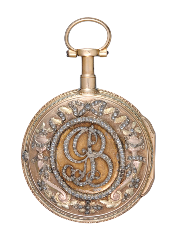 DECORATIVE GOLD FRENCH REPEATING POCKET WATCH - image 1