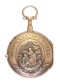 GOLD QUARTER REPEATING SWISS VERGE POCKET WATCH - image 1
