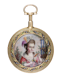 GOLD AND ENAMEL REPEATING FRENCH CYLINDER POCKET WATCH - image 1