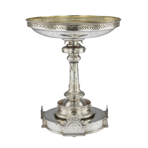 Russian Silver Tazza in Pan-Slavic Style, by Khlebnikov, Moscow, 1888 - image 1