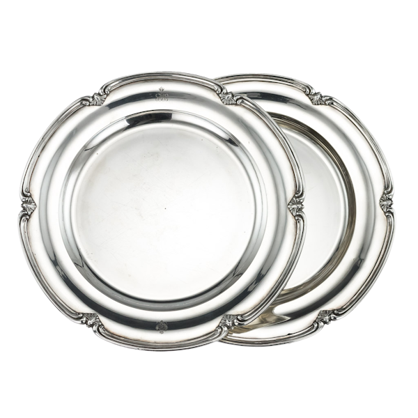 Pair of Silver Plates by Nicholas and Plinke 1843 for Grand Duke Alexander Nikolaevich, later Tsar Alexander The Second - image 1