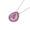 Droplet shaped ruby necklace - image 1