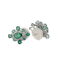Cross emerald earrings - image 1