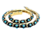 Gold,enamel and turquoise collar - image 1
