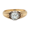 Victorian single stone diamond ring - image 1