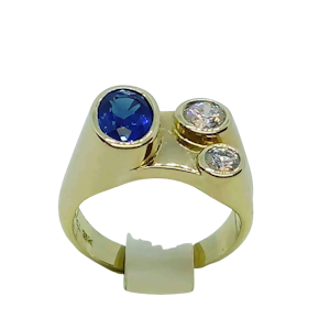 70'S Sapphire and Diamond Ring