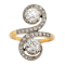 Edwardian Toi et Moi diamond ring - image 1
