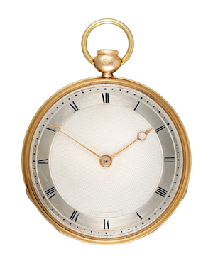 GOLD QUARTER REPEATING FRENCH CYLINDER POCKET WATCH