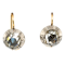 Georgian rose cut single stone earrings - image 1