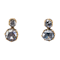 Georgian rose cut double drop earrings - image 1