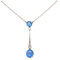 Edwardian Liberty sapphire diamond pendant - image 1