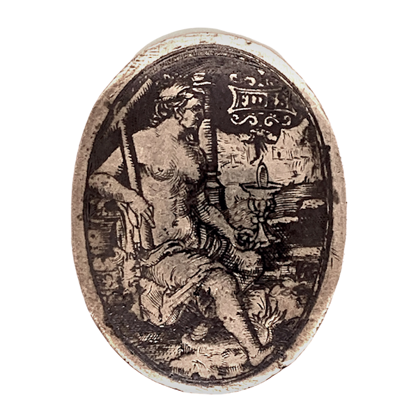 Renaissance niello silver plaque - image 1