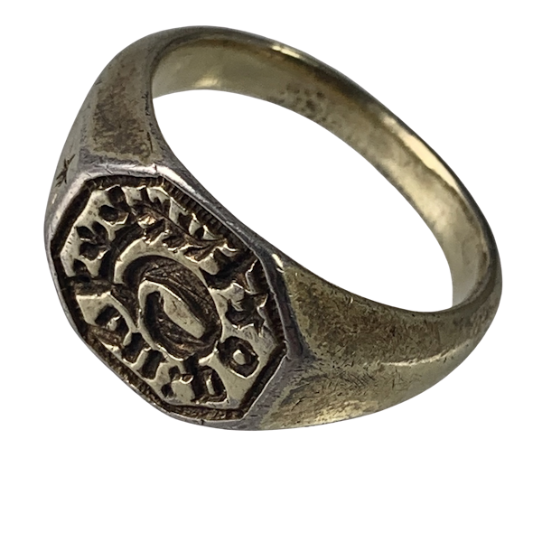 1480 silver gilt ring - image 1