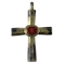 Byzantine silver cross with jasper intaglio - image 1