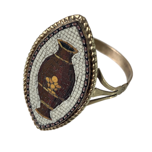Italian micro mosaic ring