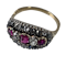 Ring with rubies and diamonds - image 1