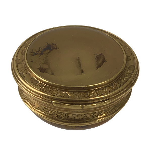 1720 gold and agate snuff box - image 1