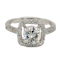Diamond solitaire ring - image 1