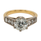 Victorian diamond solitaire ring of 2.15 ct est. plus diamond shoulders total 0.5 ct est. - image 1