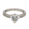 1.46 ct diamond heart cut ring - image 1