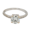 Diamond solitaire Ring . 1.20 ct est. centre diamond - image 1